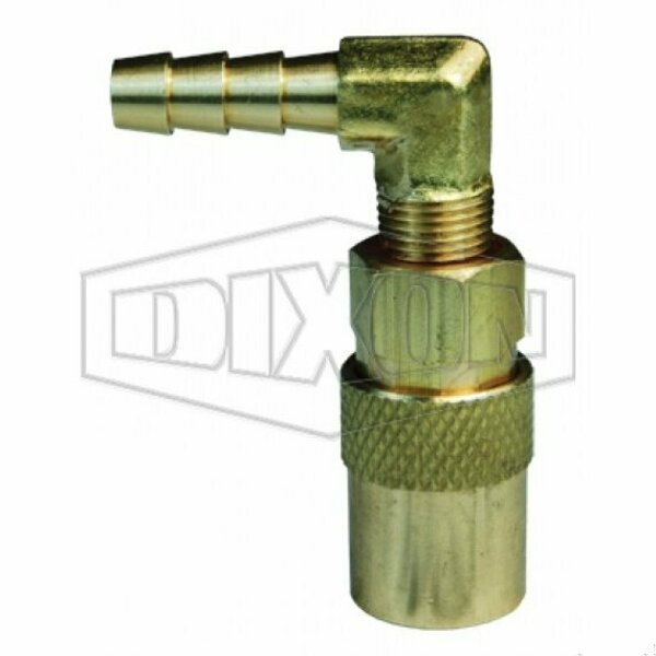 Dixon CM Series Quick-Release Unvalved Coupler, 1/2 in Nominal, Coupler x Barb, Brass, Domestic 4CM9S4-B-E